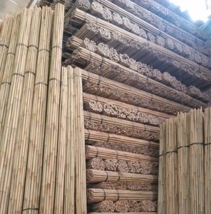 Matériaux bruts de poteaux en bambou 100% naturel du Delta du Vietnam, tailles 60-150cm. Contactez-nous au +84-845-639-639 - Product Image 1