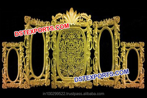 New Trend Wedding Stage Back Frames Latest Candle Lighting <b>Decorated</b> Candle Wall Backdrops Factory Price Stage Setup Australia - Product Image 4