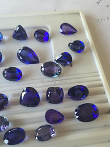 หินแกรนิตแทนซาไนต์ธรรมชาติสีฟ้า,พลอยใสตัดหินขัดเงาแบบตัดตรงคุณภาพสูงสุด - Product Image 4