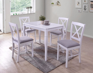 Juegos de comedor modernos blancos - Product Image 1