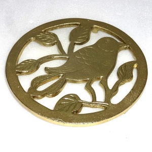 Feuilles décoratives en métal moulé sous-plat rond en métal pour la résistance à la chaleur - Product Image 6