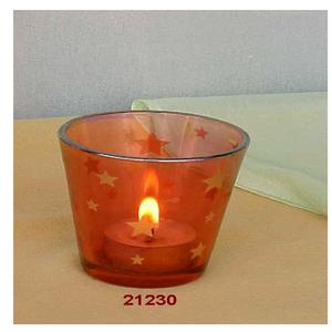 Bonne qualité fer et verre de couleur rouge fabricant verre et laiton votive - Product Image 2