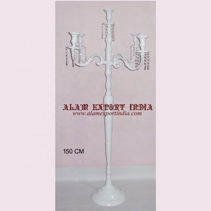 Le dernier candélabre à cinq bras du fabricant direct avec de nouvelles décorations de mariage votives Lotus en gros pour les fêtes et les mariages - Product Image 4