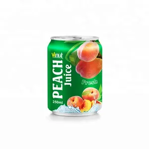 250ml Peach juice in can with high quality