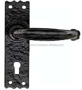 Comprar al por mayor manillas de puerta antiguas de estilo georgiano negro, manillas de hierro fundido para puertas y ventanas, manillas de paso, manillas de palanca para puertas - Product Image 2