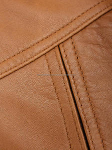 Chaqueta Bomber Clásica Casual Retro de Cuero Italiano Marrón para Hombre, Calidad Premium - Product Image 3