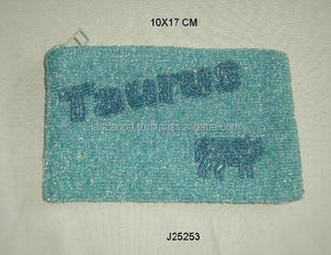 Monedero bordado a mano para mujer y niña, con cuentas de vidrio, soporte para monedas - Product Image 2