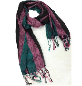 Confortable Designer Fil Teint Viscose Écharpe Long Style Doux Au Toucher avec Prix Raisonnable De Fabricant Indien - Product Image 3