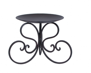 Portavelas de Metal con recubrimiento de polvo negro - Product Image 1