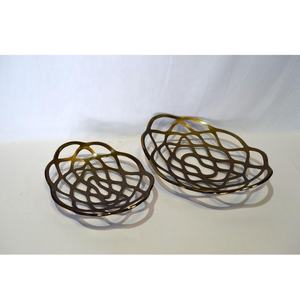 ตะกร้าผลไม้คุณภาพสูงแบบเจาะรูสไตล์โมเดิร์นชามผลไม้ดีไซน์เนอร์แบบวินเทจคุณภาพสูง - Product Image 2