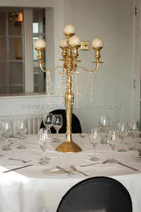 Wedding Decoration Metal Golden Plated Five Arms <b>Candelabra</b> for Event Party Festivals Decoration Floor <b>Candelabra</b> - Product Image 5