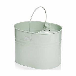 CLEANINIG ถังไม้ถูพื้นโลหะสีแกรี่,ถังโลหะสำหรับถูพื้นตกแต่งสไตล์ชุบสังกะสีคุณภาพดีพร้อมถัง - Product Image 1