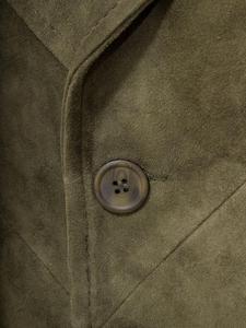 Men's Olive Genuine Cow Suede Waistcoat / Leather Waistcoat - Product Image 4