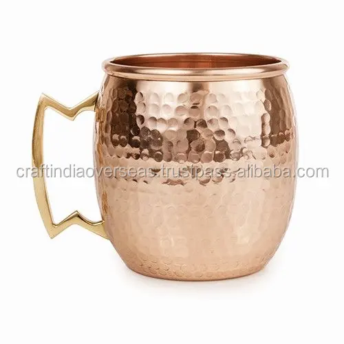 Búa đồng Mule Mug với Brass xử lý chất lượng cao handmade Tumbler thiết kế mới handmade hợp thời trang hoàn thiện Mug