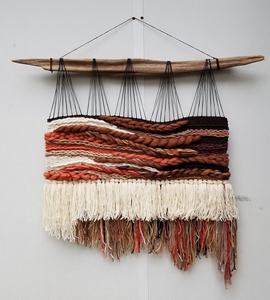 Fait à la main moderne coton tissu tenture murale cadeau du nouvel an respectueux de l'environnement décor à la maison - Product Image 3