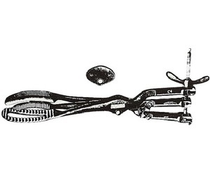 คีมผ่าตัดคลอดแบบแมนนวล Auvard-Zweifel - รากฐานของเครื่องมือผ่าตัด ขนาด 46 ซม. สำหรับใช้ในโรงพยาบาล ยี่ห้อ Mahersi - Product Image 2