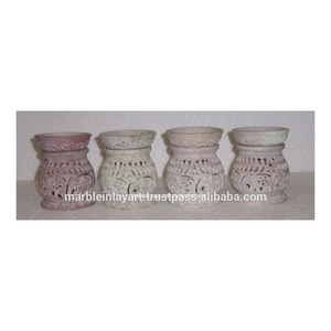 Handcrafted Soapstone Aroma Oil Burner, - Product Image 1