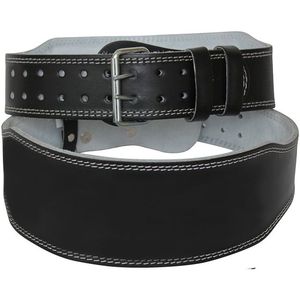 GAF Heavy Duty Gym Fitness Correa Cinturón de cuero para levantamiento de pesas para entrenamiento con pesas Soporte trasero de acero - Product Image 3