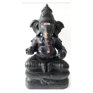 Tượng Ganesha Cẩm Thạch Màu Đen Độc Quyền - Product Image 1