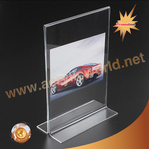 Soporte de menú acrílico, estante de señal de menú de 3 caras - Product Image 2