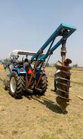 Foreuse de micro-pieux à haute efficacité pour tracteur, modèle PRL, montée sur chenilles, diamètre de forage max. 100 mm, puissance 17 kW
