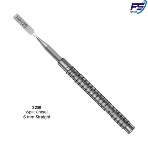 Ciseau en acier inoxydable 6 mm droit, instruments dentaires fendus - Product Image 4