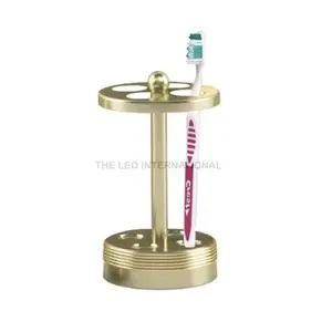 Porte-brosse à dents doré accessoires de salle de bain porte-brosse en métal à bas prix porte-brosse à dents couleur dorée nouveau design - Product Image 1