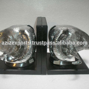 Sujetalibros de figuritas modernas contemporáneas, artesanía de Metal de fundición de aluminio con figuritas temáticas de animales - Product Image 2