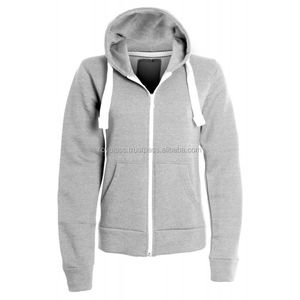 Sudadera con capucha de lana con estampado de algodón personalizado de alta calidad, jersey de patrón sólido con cremallera, sudadera de invierno lavada - Product Image 1
