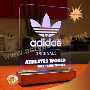 Base de señal led de acrílico con base negra - Product Image 2