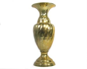 Florero de metal de latón de lujo moderno Florero de piso elegante para flores decorativas de boda - Product Image 1