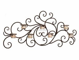 Bougeoir en métal de concepteur attrayant pour la décoration d'éclairage de sol à la maison bougeoir fait main d'aspect moderne fabriqué par l'Inde - Product Image 3