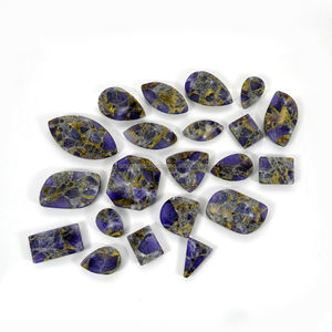 Gemas Ishu al por Mayor, 50 g de Amatista de Cobre Mohave, Cabujón de Forma Libre, Piedra Preciosa Natural de Origen Estadounidense para la Fabricación de Joyas - Product Image 3