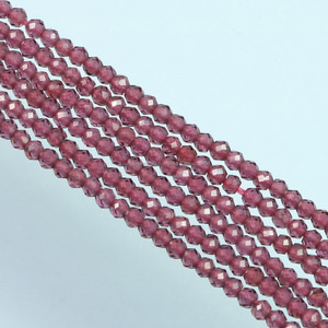 Cuentas de granate rojo Fabricación de joyas Facetadas Rondelle Micro 2mm Calidad AAA Israel Cut 13 "Strand Venta al por mayor Proveedor a granel - Product Image 4