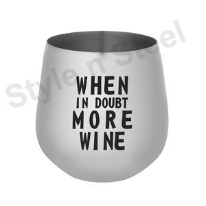 Verre à vin serveur en acier inoxydable gobelet design imprimé bar club verre en acier inoxydable verre à whisky à boire - Product Image 1