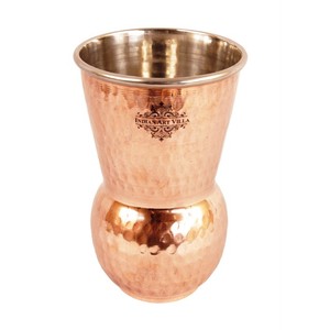 แก้วทัมเบลอร์ดีไซน์แบบทุบทำจากทองแดงทำจากเหล็กบริสุทธิ์สำหรับจัดเก็บและดื่ม - Product Image 5