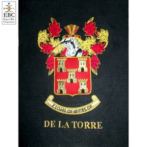 Banderín bordado a mano con bandera británica, banderín personalizado de oro, bulón, bordado a mano, venta al por mayor - Product Image 2