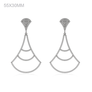 Online <b>Dangle</b> <b>Earrings</b> Victorian Design 925 Sterling Silver Handmade Pave <b>Diamond</b> Jewelry - Product Image 1