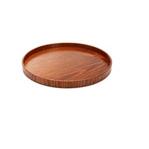 Bandeja de madera de Acacia para comida, mechero redondo, regalo de pastelería, bandejas de servicio de madera para uso en restaurante, bandeja de madera para servir - Product Image 3