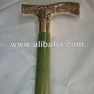 ไม้ที่เดินด้วยมือด้ามดาร์บี้ทองเหลืองทอง/ไม้เดินอ้อยกับทองเหลืองจับดาร์บี้ - Product Image 3