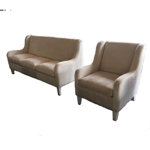 Blanco sofá de terciopelo dos asientos sofá moderno Vietnam servicio de abastecimiento - Product Image 1