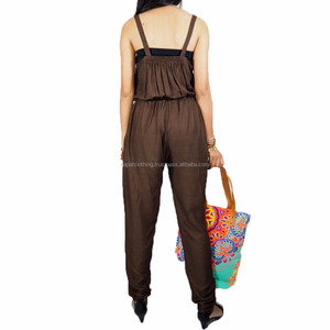 NAPAT-monos Vintage sin mangas para mujer, petos lisos holgados informales sin tirantes, 2018 - Product Image 2