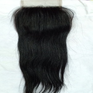 Cabello humano recto indio con cierre 4x4, frontales de cabello crudo 100%, cabello humano ondulado recto, extensiones y pelucas rizadas - Product Image 5