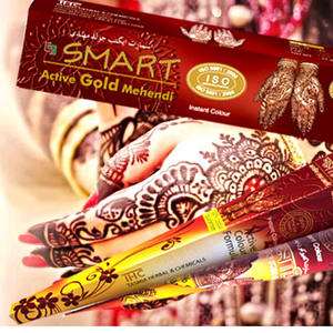 Pâte de henné Smart Active Gold Mehendi Bangladesh Design 25g Modèle Prix de gros d'usine - Product Image 2