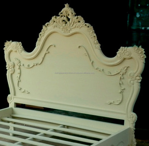 Meuble de chambre à coucher personnalisé, mobilier indonésien français, lit lourd en acajou - Product Image 4