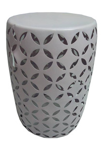 Custom Antique Metal Drum Stool Hammered Finish Gold Accent <b>Side</b> <b>Table</b> for Home Bar Hotels-for Kitchen Gym Living Room <b>Sofas</b> - Product Image 5