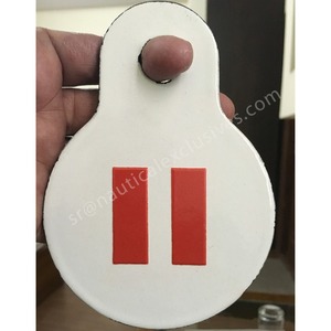 Vente en gros de plaques d'alimentation rétro personnalisées en métal gaufré Panneaux de signalisation nautique en fer émaillé Plaque avec logo personnalisé Ligne de transmission - Product Image 2