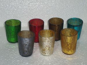 Portavelas de diamantes de imitación de vidrio Mercury para decoración del hogar - Product Image 6