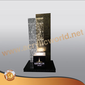 Estante de exhibición de vino de botella individual LED acrílico personalizado estante de exhibición de vino iluminado glorificador - Product Image 4