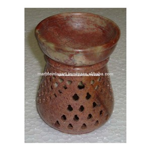 Aroma Fragrance Oil Diffusers, Hand Carved Soapstone Aroma Lamp - Product Image 1